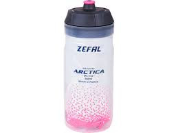 Vist Large View of Product Image Which is New ZEFAL ARTICA 55  SILVER/PINK WATER BOTTLE