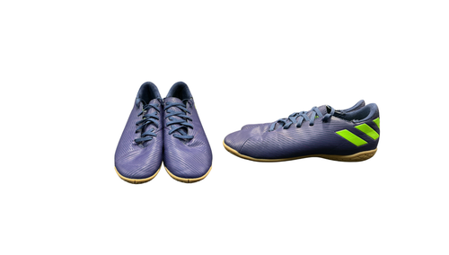 Vist Large View of Product Image Which is Used Adidas Soccer Indoor Shoes Navy Blue Senior 6