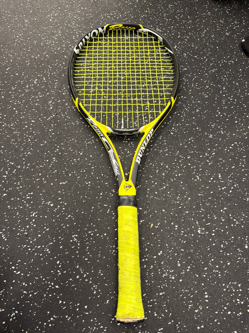Vist Large View of Product Image Which is Used Dunlop REVO CV Adult Tennis Racquet Yellow 4 3/8"