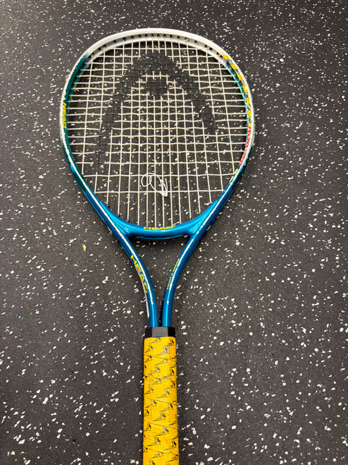 Vist Large View of Product Image Which is Used Head AGASSI Junior Tennis Racquet Teal 23"