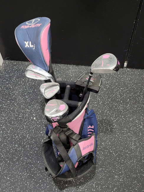 Vist Large View of Product Image Which is Used Top Flite XLJ GIRLS SET Jr Package Set RH Pink 7 Piece