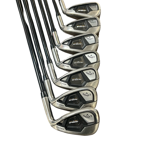 Vist Large View of Product Image Which is Used Callaway ROGUE ST MAX OS Mens Iron Set RH 5I-PW + AW