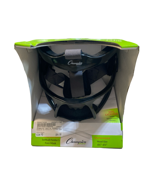 Vist Large View of Product Image Which is Used Champion Sports MAGNESIUM FIELDERS MASK BB/SB Fielders Mask Black MD