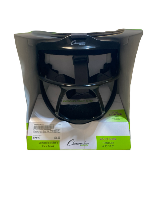 Vist Large View of Product Image Which is Used Champion Sports MAGNESIUM FIELDERS MASK BB/SB Fielders Mask Black MD