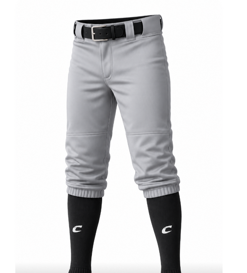 Vist Large View of Product Image Which is New Champro MVP KNICKER Baseball Pant Adult Grey Medium