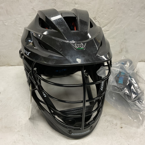 Vist Large View of Product Image Which is Used Warrior BURN X Lacrosse Helmet Black MD