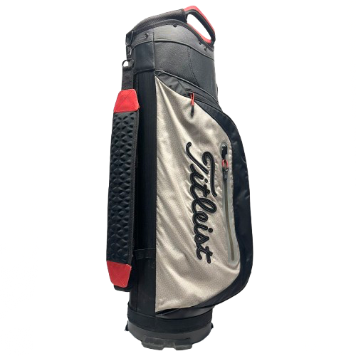 Vist Large View of Product Image Which is Used Titleist 7 Mens Cart Bag Black And Grey
