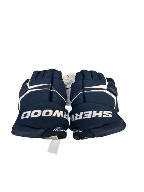 Vist Large View of Product Image Which is New Sher-wood CODE PHOTON 2 GLOVE Senior Gloves Navy Blue 14"