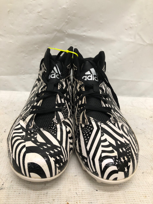 Vist Large View of Product Image Which is Used Adidas BASBL BB/SB Cleats Black Youth 12.0
