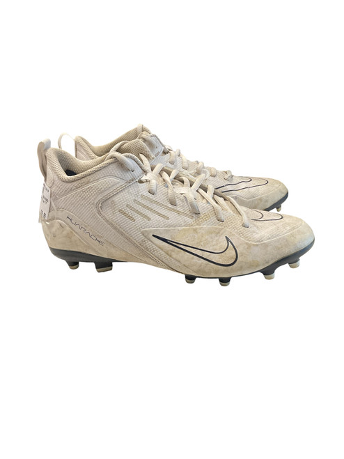 Vist Large View of Product Image Which is Used Nike LAX Cleats Mens White Senior 7.5