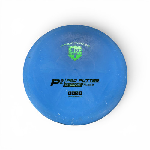 Vist Large View of Product Image Which is Used Discmania P2 D-LINE Disc Golf Putter Royal Blue