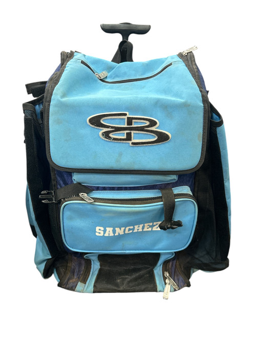 Vist Large View of Product Image Which is Used BoomBah BASEBALL BAT BAG WHEELED BB/SB Player Wheeled Bag Royal Blue