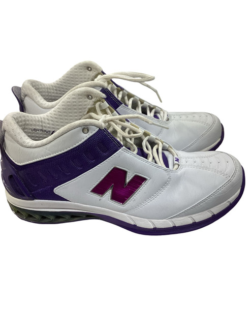 Vist Large View of Product Image Which is Used New Balance Basketball Shoes M Purple And White Senior 12