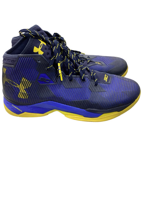 Vist Large View of Product Image Which is Used Under Armour Basketball Shoes M Royal Blue Senior 12