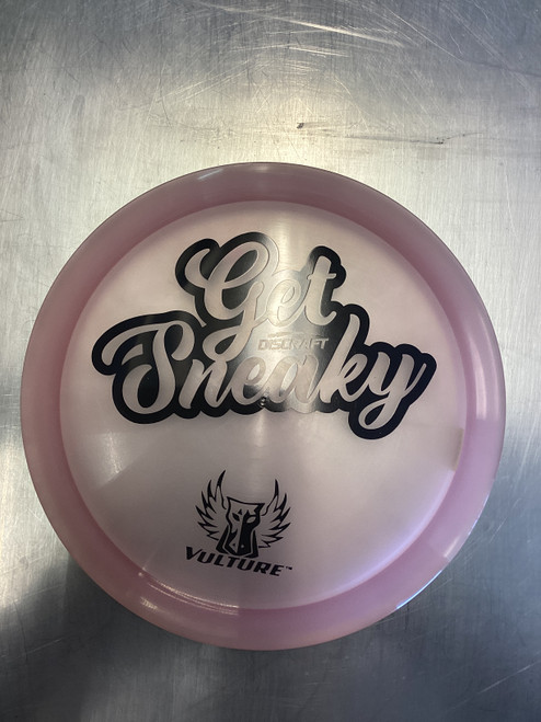 Vist Large View of Product Image Which is Used Discraft GET SNEAKY VULTURE Disc Golf Driver Pink