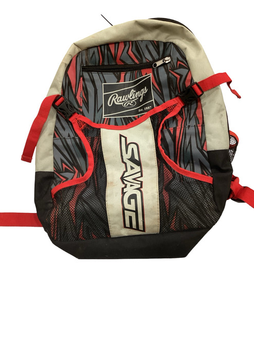 Vist Large View of Product Image Which is Used Rawlings SAVAGE BAT BAG BB/SB Player Backpack Black