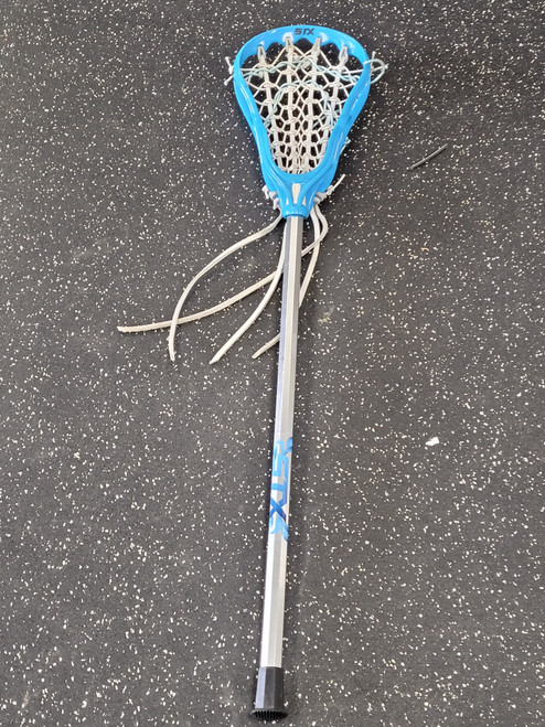 Vist Large View of Product Image Which is Used STX RACY X AL6000 Jr Atk/Mid Complete Stick Royal Blue