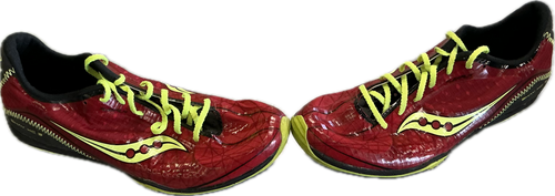 Vist Large View of Product Image Which is Used Saucony Track & Field Cleats Adult Red Senior 8.5