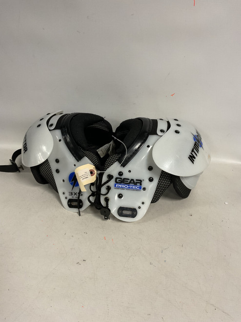 Vist Large View of Product Image Which is Used INTIMADATOR GEAR PRO-TEC FB Shoulder Pads Grey XXXS
