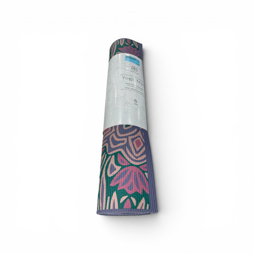 Vist Large View of Product Image Which is Used Gaiam Yoga Mat Turquoise And Purple