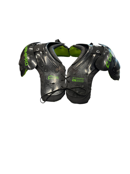 Vist Large View of Product Image Which is Used Champro SCORPION LRG SP FB Shoulder Pads Black LG