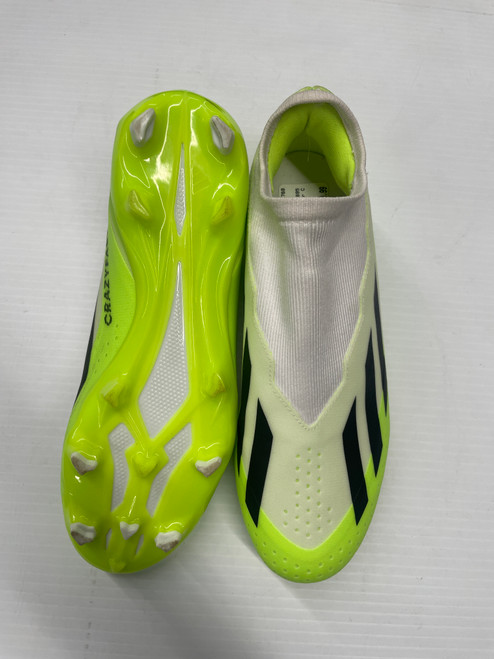 Vist Large View of Product Image Which is Used Adidas Soccer Cleats White Senior 7.5