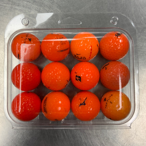 Vist Large View of Product Image Which is Used ASSORTED BRAND ORANGE 12 Pack - Golf Balls