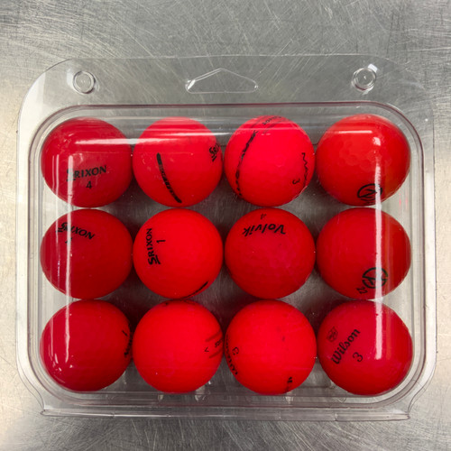 Vist Large View of Product Image Which is Used ASSORTED BRAND RED 12 Pack - Golf Balls