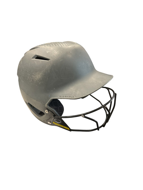 Vist Large View of Product Image Which is Used EVO SOFTBALL HELMET Batting Helmet w/Mask Grey M/L