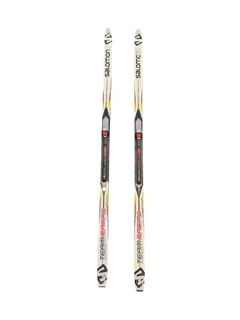 Vist Large View of Product Image Which is Used Salomon TEAM RACING GRIP SNS 161CM Boys XC Ski/Binding 161 cm