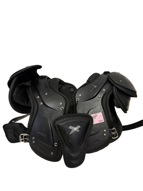 Vist Large View of Product Image Which is Used Xenith FLYTE Junior Football Shoulder Pads Black MD