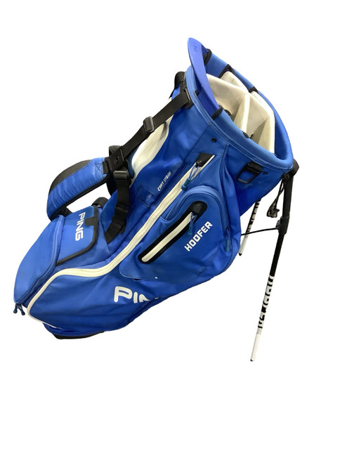 Vist Large View of Product Image Which is Used Ping HOOFER 5 WAY STAND BAG Mens Stand Bag Royal Blue