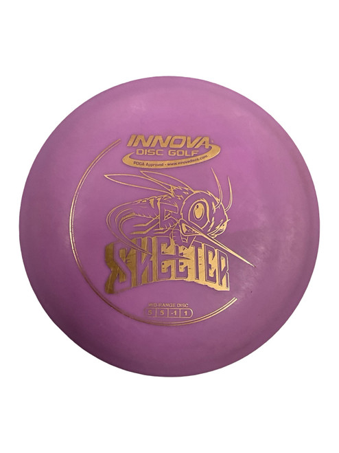 Vist Large View of Product Image Which is Used Innova DX SKEETER Disc Golf Mid Range Pink 150g