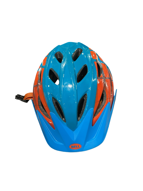 Vist Large View of Product Image Which is Used Bell BELL BLU/ORG BIKE HELMET Bike Helmet Royal Blue One Size