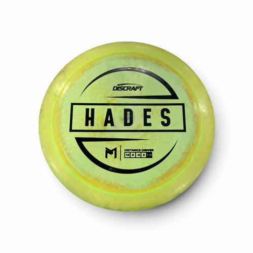 Vist Large View of Product Image Which is Used Discraft HADES Disc Golf Driver Yellow