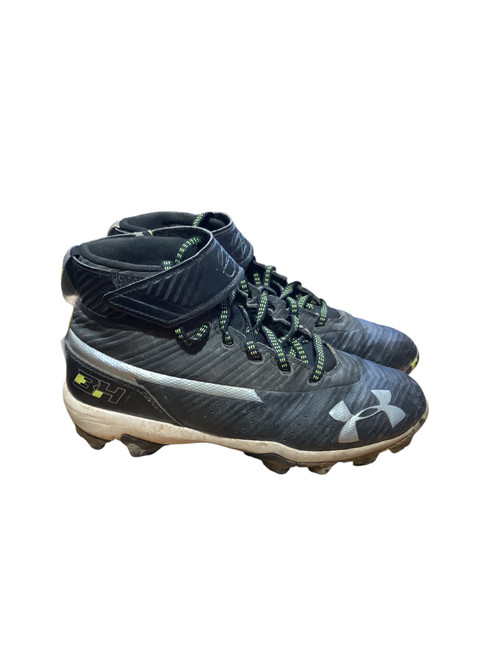 Vist Large View of Product Image Which is Used Under Armour BRYCE HARPER BB/SB Cleats Black Junior 02