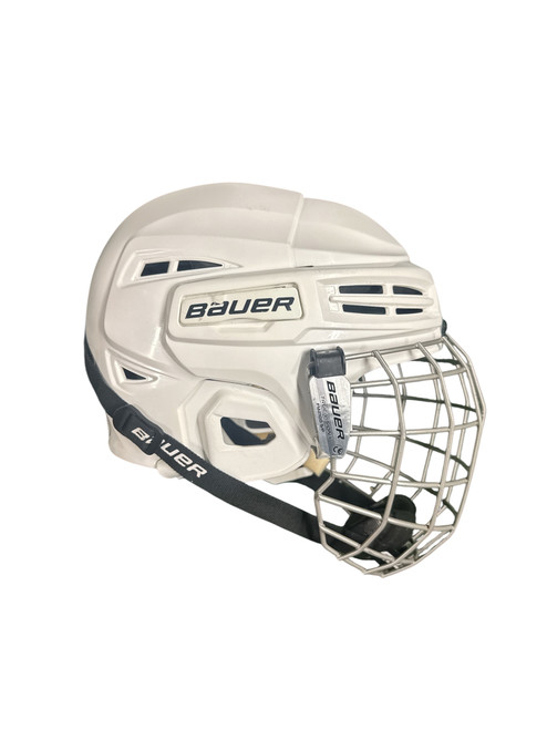 Vist Large View of Product Image Which is Used Bauer IMS5.0 Helmet Cage Combo White SM