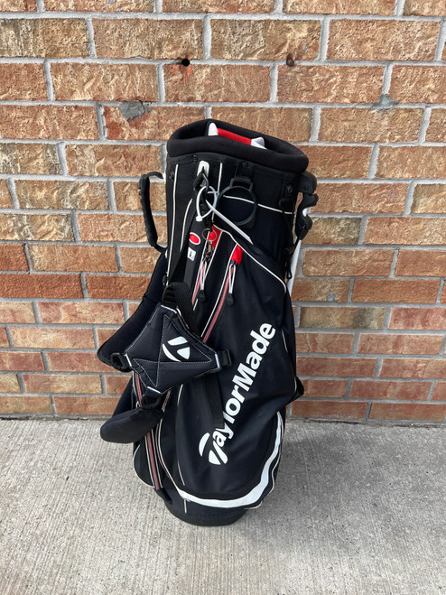 Vist Large View of Product Image Which is Used Taylormade STAND BAG Mens Stand Bag White/Black/Red