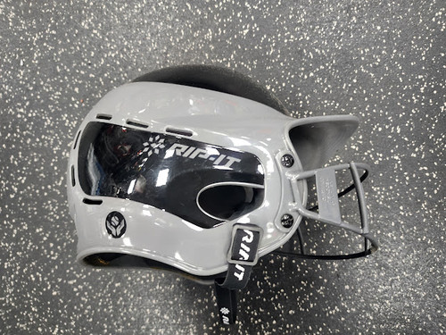 Vist Large View of Product Image Which is Used RIP-IT RIP IT Batting Helmet w/Mask Grey XL