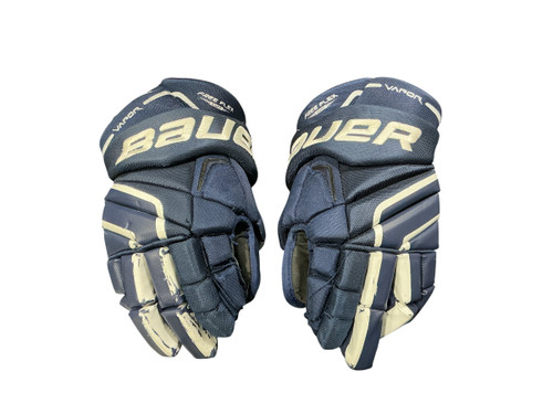 Vist Large View of Product Image Which is Used Bauer VAPOR X100 Senior Gloves Royal Blue 14"