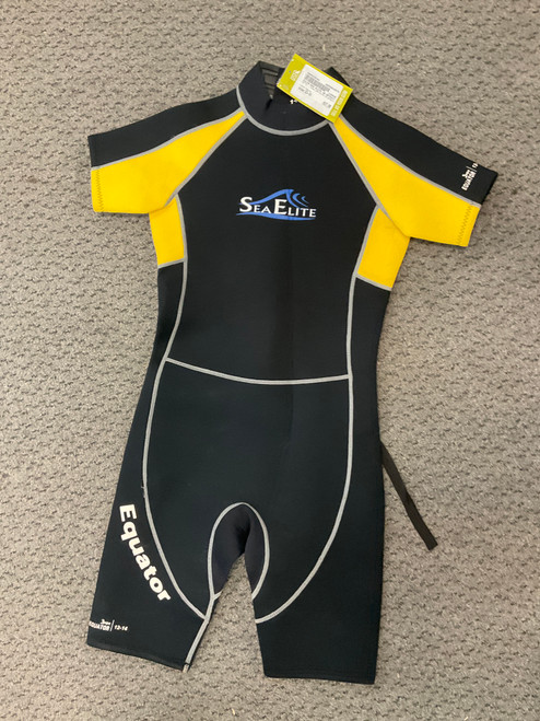 Vist Large View of Product Image Which is Used Surf9 SEA ELITE JR WETSUIT Junior Spring Suit Yellow SZ 13-14