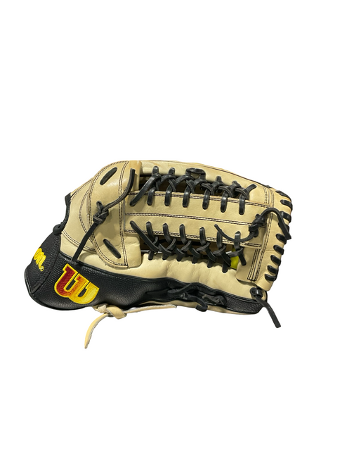 Vist Large View of Product Image Which is Used Wilson A2000 BB/SB Glove RH Throw Tan 13 1/2"