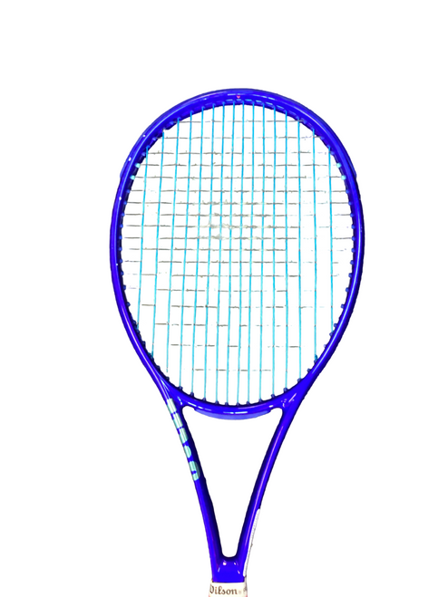 Vist Large View of Product Image Which is Used Wilson ULTRA 99 PRO Adult Tennis Racquet Royal Blue 4 1/4"