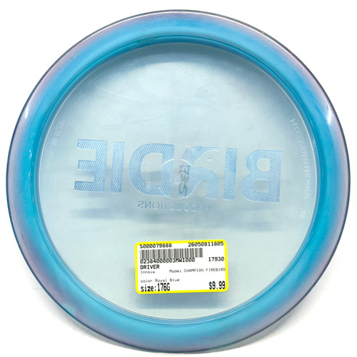 Vist Large View of Product Image Which is Used Innova CHAMPION FIREBIRD Disc Golf Driver Royal Blue 176g