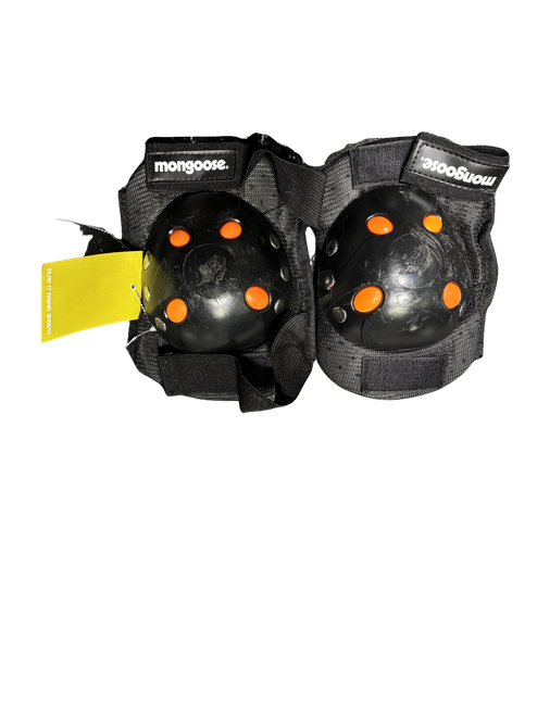 Vist Large View of Product Image Which is Used Mongoose ELBOW PADS Bike Elbow Pads Black MD