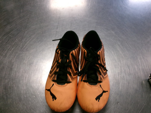 Vist Large View of Product Image Which is Used Puma Soccer Cleats Orange Youth 12.0