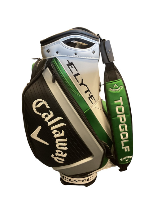 Vist Large View of Product Image Which is  Callaway ELYTE TOUR STAFF BAG Mens Cart Bag Green And White