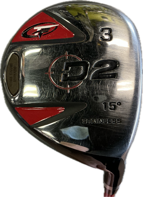 Vist Large View of Product Image Which is Used Top Flite D2 Mens Fairway Wood RH 3 Wood
