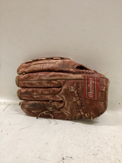 Vist Large View of Product Image Which is Used Rawlings SG76 RH Throw Fastpitch Gloves Brown 13"