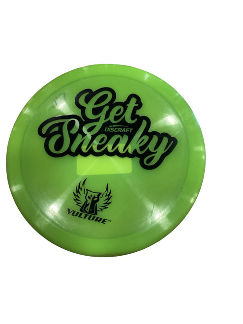 Vist Large View of Product Image Which is Used Discraft GET FREAKY VULTURE Disc Golf Driver Green 173g